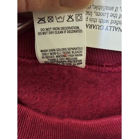 Vtg Fruit Of The Loom Casual Wear Made In USA NOS With Tag Ladies XL Burgundy - Picture 11 of 16